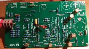 Soldering the components onto the ez1290 pcb