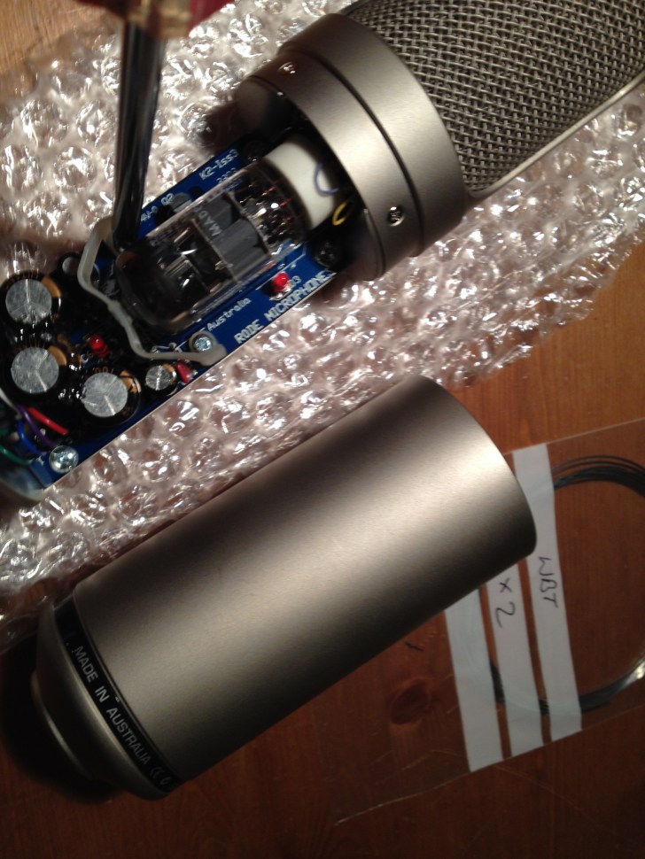 Modifying the Rode K2 mic Part 1: Tube Change – Wij Productions